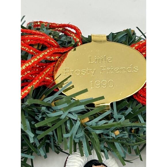 Hallmark Keepsake "Little Frosty Friends" Wreath with Ornaments Set - Picture 4 of 9